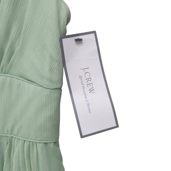 J.Crew Pleated Sleeveless Fit & Flare Dress With Pockets Lime Green Size 4 - Picture 5 of 9